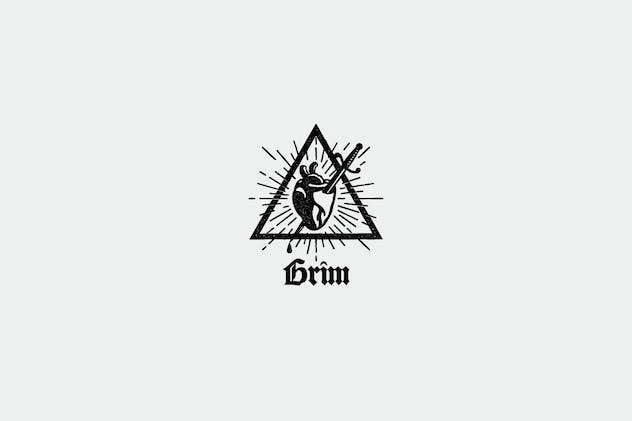 third preview of 'Premium Grim Logo Template  Free Download'