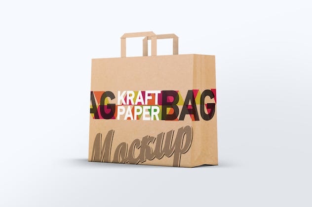 fourth preview of 'Premium Kraft Paper Bag Mock-up  Free Download'