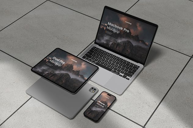 fourth preview of 'Premium Multi Devices Mockup  Free Download'