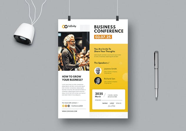 second preview of 'Premium Event Business Conference Flyer  Free Download'