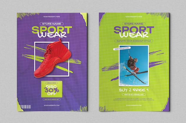 fourth preview of 'Premium Denal Sportwear Flyer  Free Download'