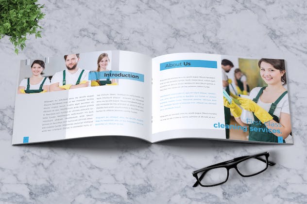 second preview of 'Premium Cleaning Service Company Brochure  Free Download'