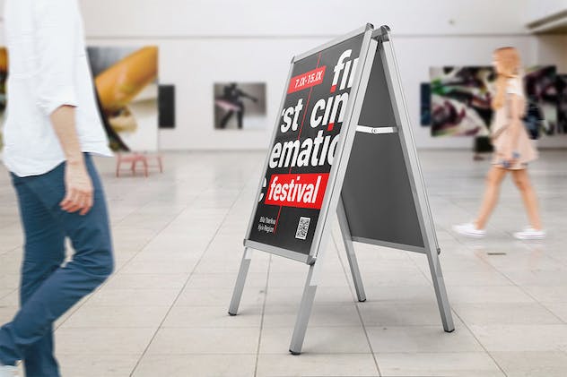 fourth preview of 'Premium Advertising Stand Mockups  Free Download'