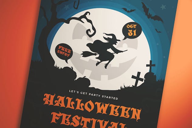 third preview of 'Premium Halloween Festival Flyer  Free Download'