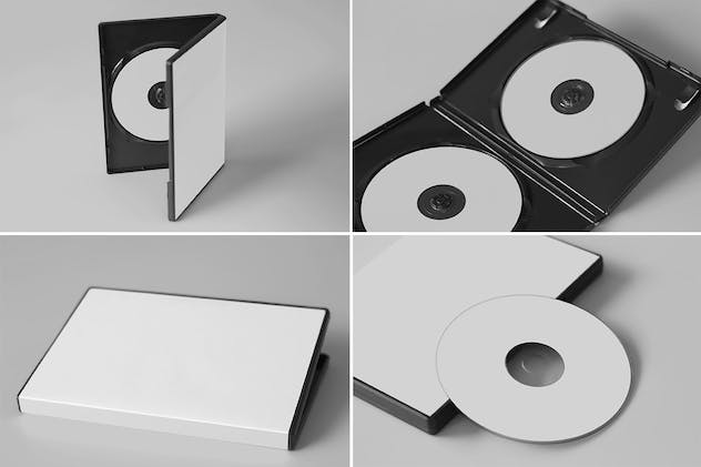 fourth preview of 'Premium CD/DVD Disc Cover Mockups  Free Download'