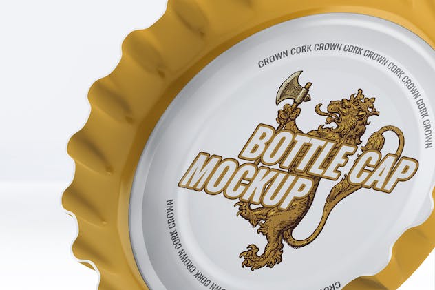 third preview of 'Premium Bottle Cap Mock Up  Free Download'