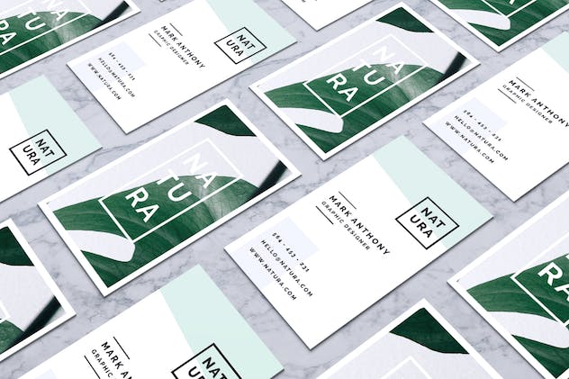 second preview of 'Premium Natura Business Card Template  Free Download'