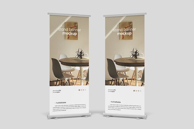 second preview of 'Premium Stand Banner Mockup  Free Download'