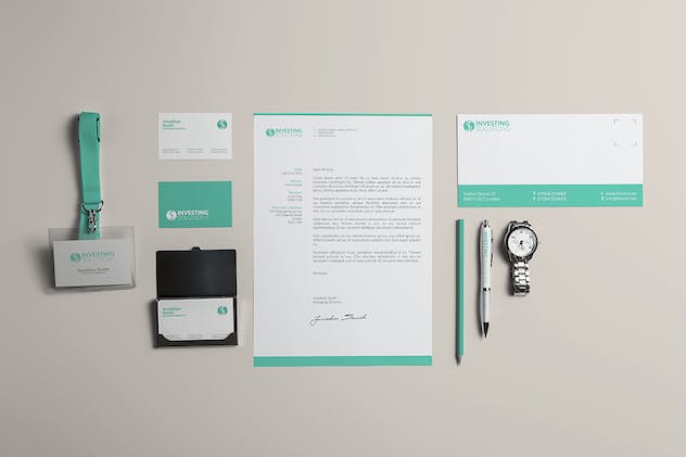 second preview of 'Premium Branding Identity Mock-Up  Free Download'