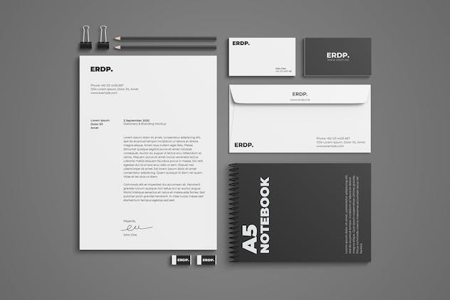 second preview of 'Premium Stationery Mock-up PSD Files  Free Download'