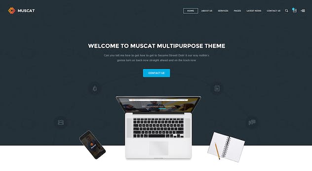 fourth preview of 'Premium Muscat Multi-Color Multipurpose PSD Template  Free Download'
