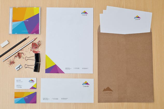 fourth preview of 'Premium Corporate Stationery Mockups PSD  Free Download'
