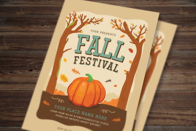 fourth preview of 'Premium Fall Festival Flyer  Free Download'