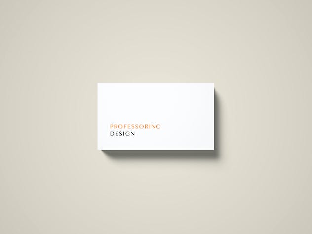 second preview of 'Premium 3.5×2 Business Card Mockup  Free Download'