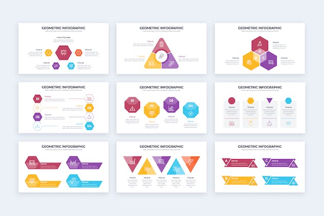 third preview of 'Premium Business Geometric Illustrator Infographics  Free Download'