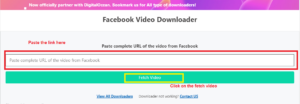 facebook video download step 2