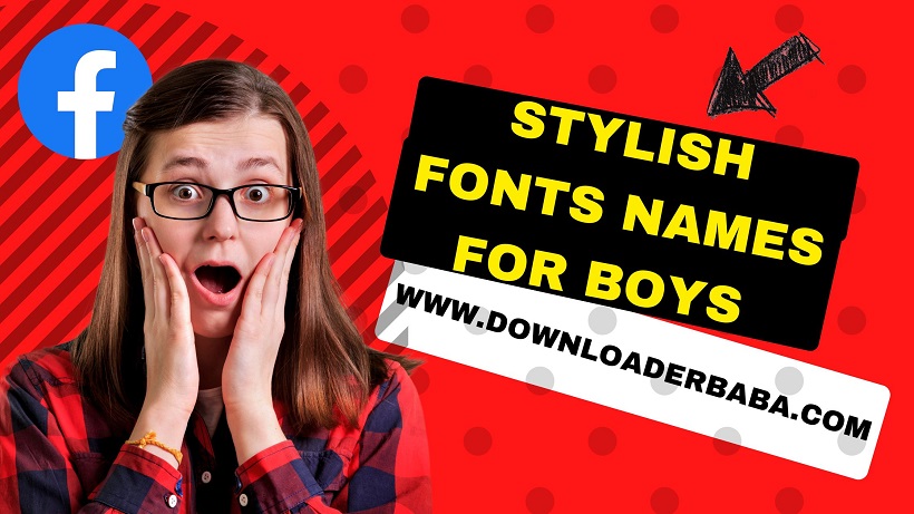 stylish fonts names for boys