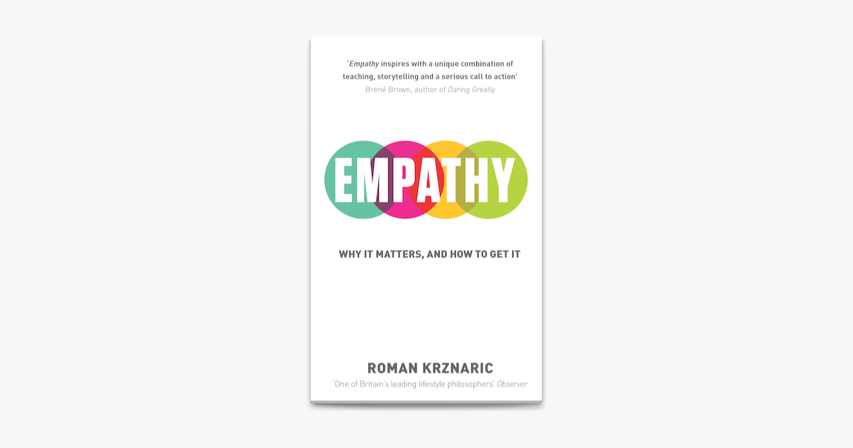An image of "The Rise of Empathy" by Roman Krznaric.
