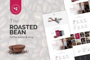 Banner image of Premium Roasted Bean Creative Coffee Shop PSD Template  Free Download