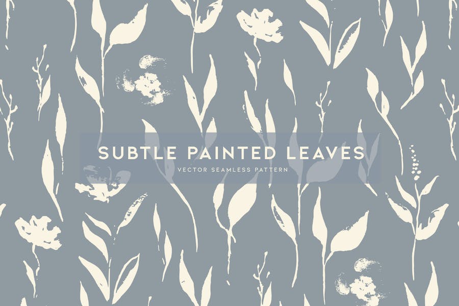 Premium Subtle Painted Leaves  Free Download