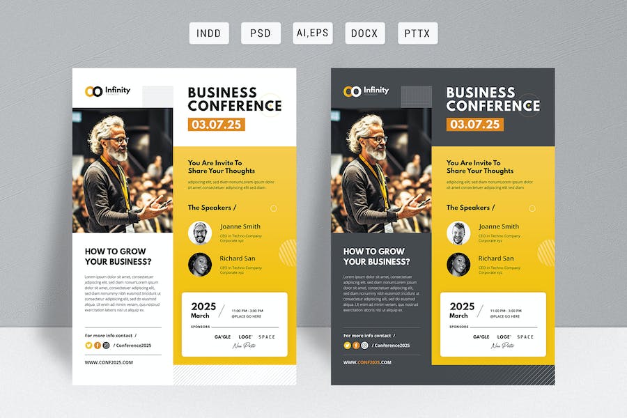 Premium Event Business Conference Flyer  Free Download