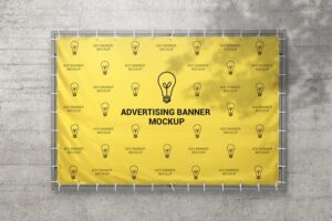 Banner image of Premium Advertising Banner Mockup  Free Download