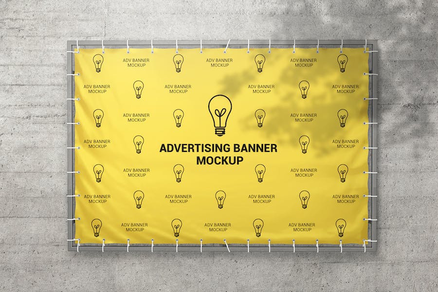 Premium Advertising Banner Mockup  Free Download
