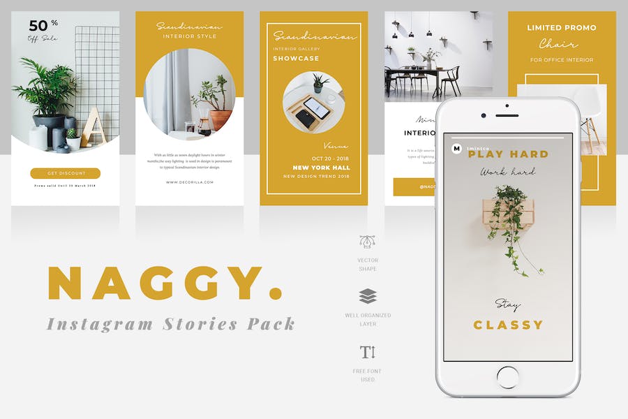 Premium Naggy Instagram Story Template  Free Download