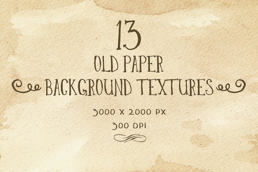 Premium Set of 13 Old Paper Backgrounds  Free Download