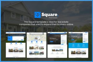 Banner image of Premium Square Professional Real Estate PSD Templates  Free Download