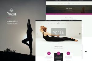 Banner image of Premium Yogaa Wellness PSD Template  Free Download