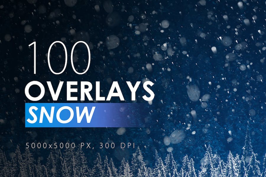 Premium 100 Snow Overlays  Free Download