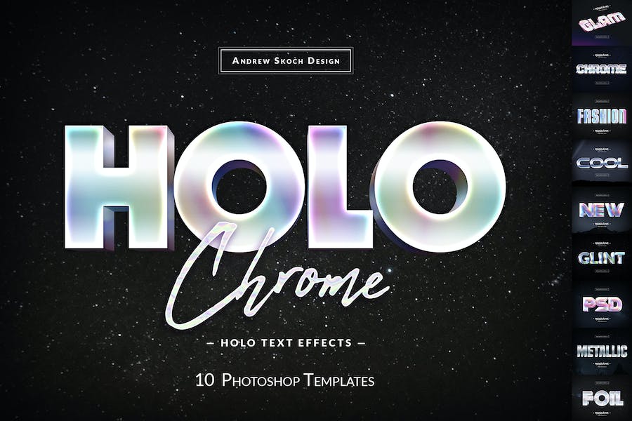 Premium Holochrome Text Effects  Free Download