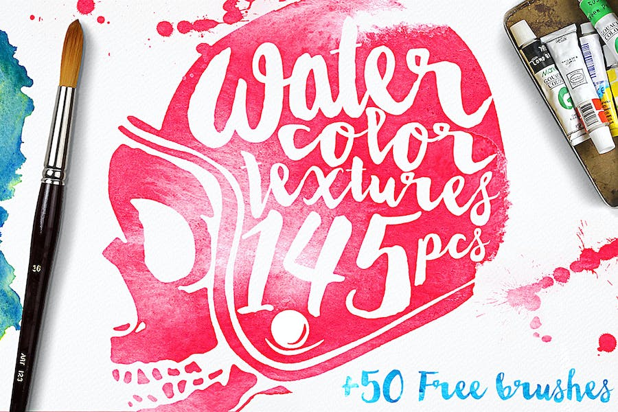 Premium Watercolor Textures Bonus  Free Download