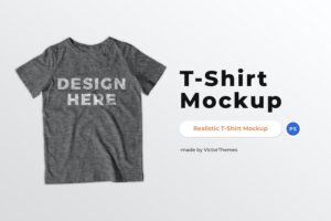 Banner image of Premium Grey T-Shirt Mockup  Free Download