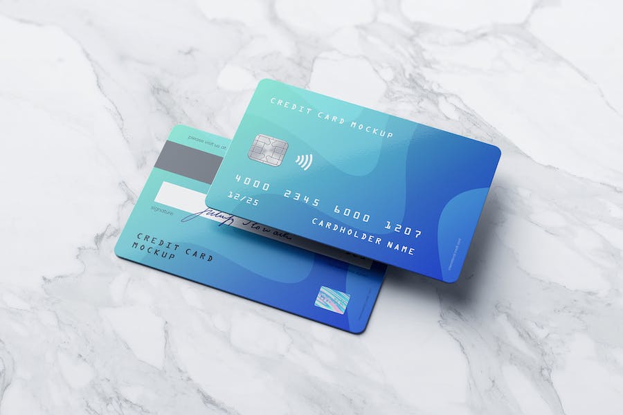 Premium Credit Card Membership Card Mockup  Free Download