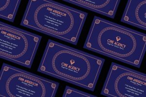Banner image of Premium Line Shape Purple Card Visit  Free Download