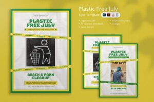 Banner image of Premium Tanda Plastic Free July Flyer  Free Download