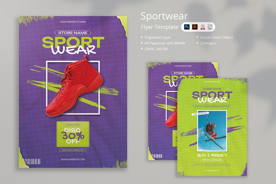 Premium Denal Sportwear Flyer  Free Download