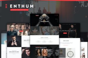 Banner image of Premium Enthum Agency Portfolio PSD template  Free Download