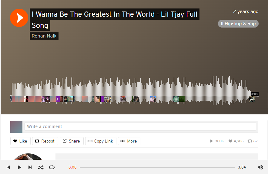 I Wanna Be The Greatest In The World - Lil Tjay Full Song. 