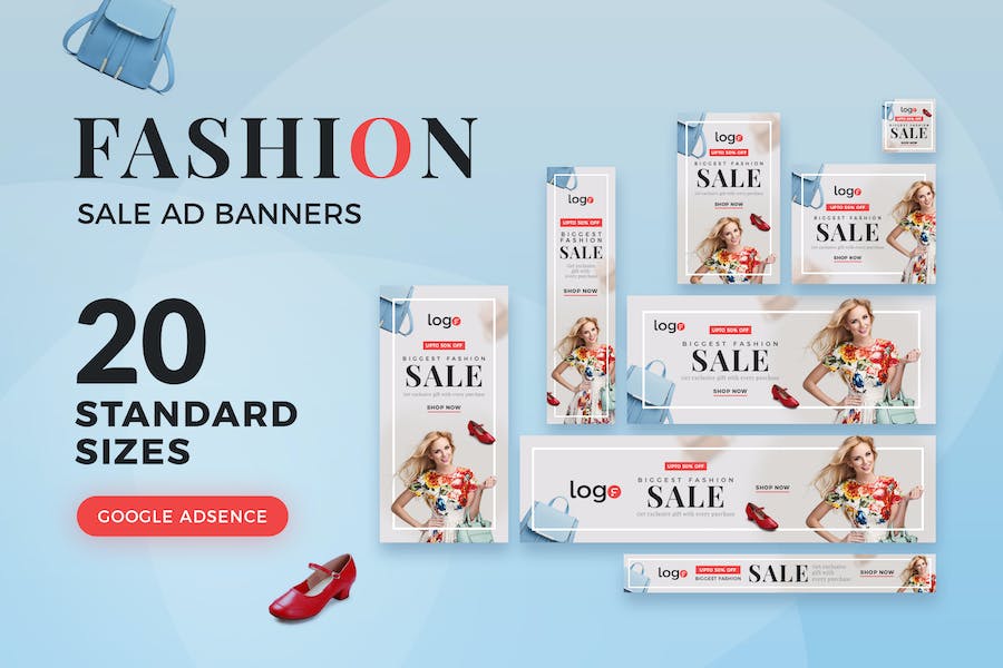Premium Fashion Sale Ad Banners  Free Download