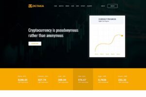 Premium DGTaka - Cryptocurrency PSD Template Free Download