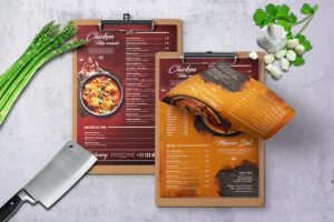 Banner image of Premium Curry Indian A4 US Letter Single Page Food Menu  Free Download