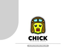 Banner image of Premium Chick Pilot Logo  Free Download
