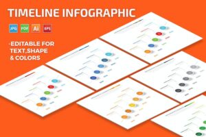 Banner image of Premium Timeline Infographic  Free Download