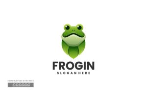 Banner image of Premium Frog Gradient Colorful Logo  Free Download