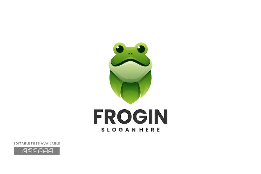 Premium Frog Gradient Colorful Logo  Free Download
