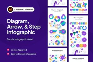 Banner image of Premium Diagram Collection Infographic Asset Illustrator  Free Download