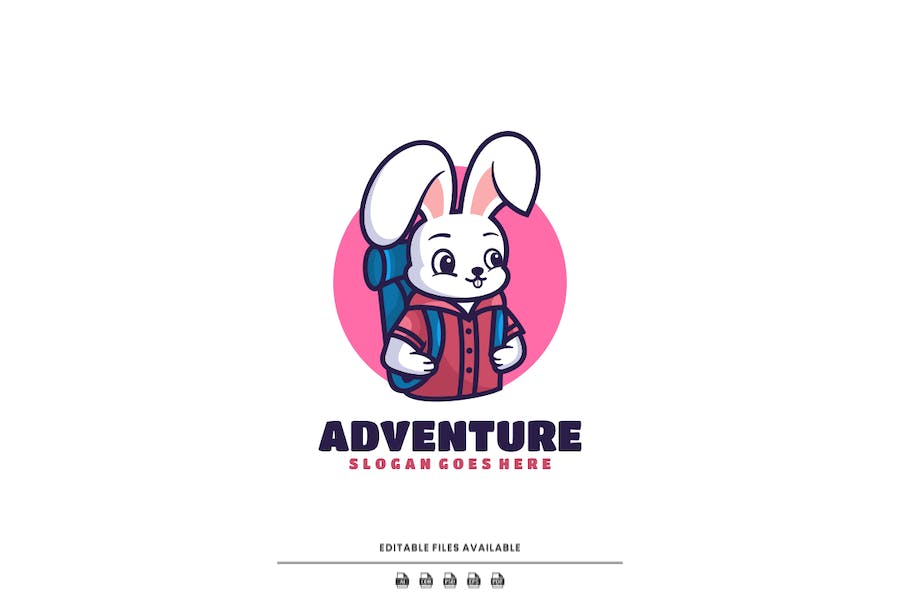 Premium Adventure Mascot Cartoon Logo  Free Download